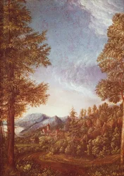 Donau landschap met Kasteel Worth, ca. 1522-25