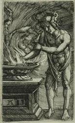 Mucius Scaevola Brandt zijn hand