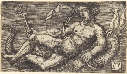 Neptunus op een Zeemonster