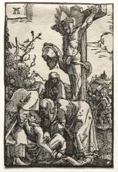 De val en verlossing van de mens: Christus aan het kruis, ca. 1515