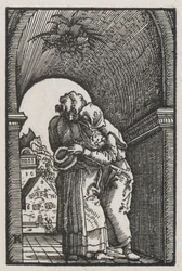 De Val en Verlossing van de Mens: De Omhelzing van Joachim en Anna bij de Gouden Poort