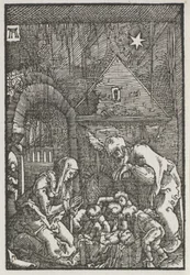 De val en verlossing van de mens: De Geboorte, ca. 1515