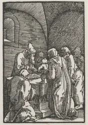 De val en verlossing van de mens: De presentatie van Christus in de tempel, ca. 1515