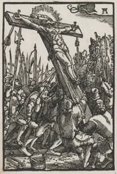 De Val en Verlossing van de Mens: Het Oprichten van het Kruis, c. 1515