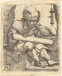 De peinzende timmerman