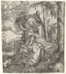 De Maagd in een Landschap
