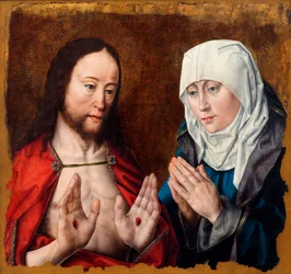 Christus toont zijn moeder de nagelwonden in zijn handen, c.1490
