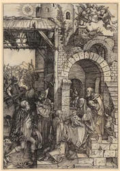 De aanbidding van de koningen, blad 12 uit de serie „Het leven van Maria”