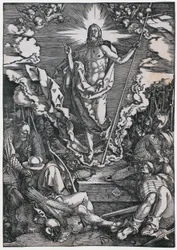 De verrijzenis van Christus, blad 12 uit de serie „De Grote Passie“