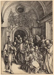 De besnijdenis van Christus, blad 11 uit de serie „Het leven van Maria”