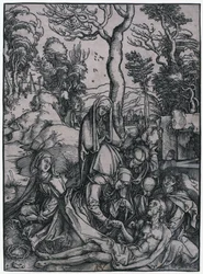 De Bewening van Christus, blad 9 uit de reeks „De Grote Passie”