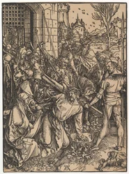 Christus draagt het kruis, uit De Grote Passie