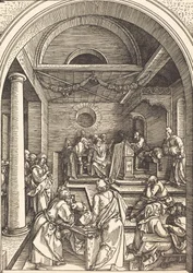 Christus tussen de Doktoren, ca. 1503-1504