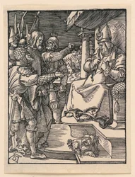 Christus voor Kajafas, uit De Kleine Passie Serie