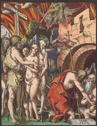Christus in het voorgeborchte, uit de Kleine Houtsnede Passie