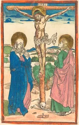 Christus aan het Kruis tussen de Maagd en Sint Johannes