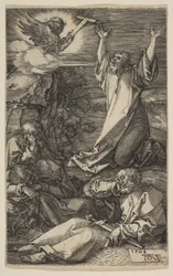 Christus op de Olijfberg, uit De Passie, 1508