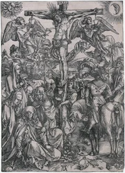 Christus aan het kruis, blad 8 uit de serie „De Grote Passie“