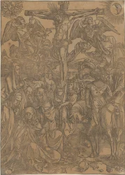 Christus aan het kruis, blad 8 uit de serie „De Grote Passie“