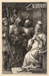 Christus voor Kajafas (Gravurepassie)
