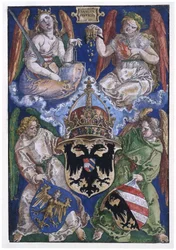 Wapen van het Duitse Rijk en de stad Neurenberg