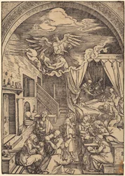 De geboorte van Christus, blad 10 uit de serie „Het leven van Maria”