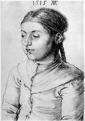 Kopstudie van een meisje, 1515, 1936