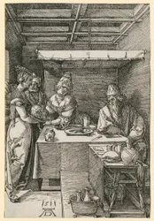 Herodias ontvangt het hoofd van Johannes