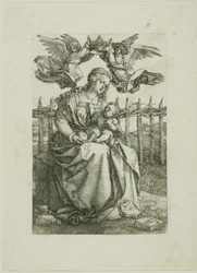 Madonna gekroond door twee engelen