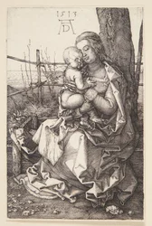 Madonna die borstvoeding geeft