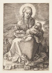 Madonna met het ingebakerde kind