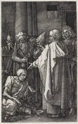 Petrus en Johannes genezen de lamme
