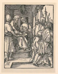 Pilatus wast zijn handen, uit De Kleine Passie Serie