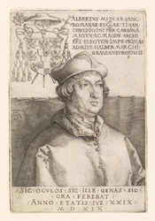Portret van Albrecht van Brandenburg