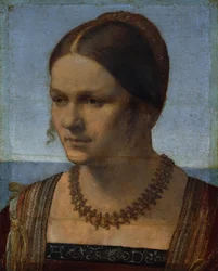 Portret van een jonge Venetiaanse vrouw
