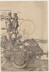 Rechterhelft van de wagen, blad 2 van de serie „De grote triomfwagen“