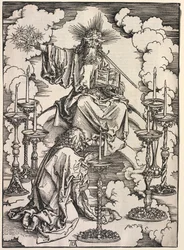 Openbaring van St. Johannes: St. Johannes die de Zeven Kandelaren Aanschouwt