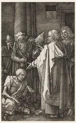 S. Petrus en S. Johannes genezen de lamme bij de poort van de tempel