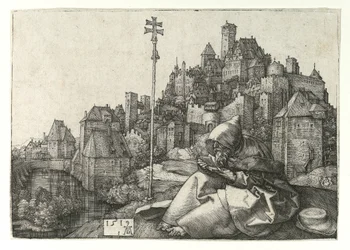 Sint Antonius lezend, 1519