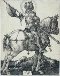 Sint-Joris te paard (Bartsch 54)