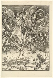 Sint Michaël die de Draak Bestrijdt
