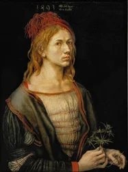 Zelfportret met distel