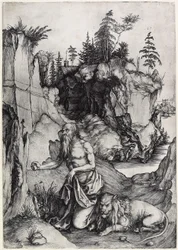 St. Hiëronymus in boetedoening, ca. 1497