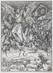 St. Michael vecht tegen de draak, uit de serie 