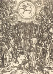 De aanbidding van het lam, 1498