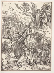 De engel toont St. Johannes het Nieuwe Jeruzalem