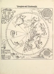 De hemelglobe - Zuidelijk halfrond, 1515