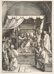 De dood van de Maagd, uit Het Leven van de Maagd, 1510