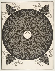 De vierde knoop. Verstrengelde rondel met een rond medaillon in het midden, 1521