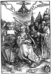 De Heilige Familie met vijf engelen, ca. 1504